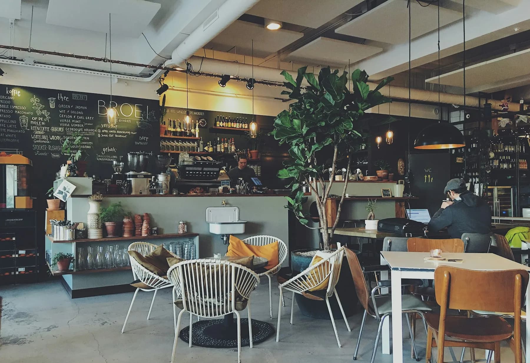 Gastraum des Cafés