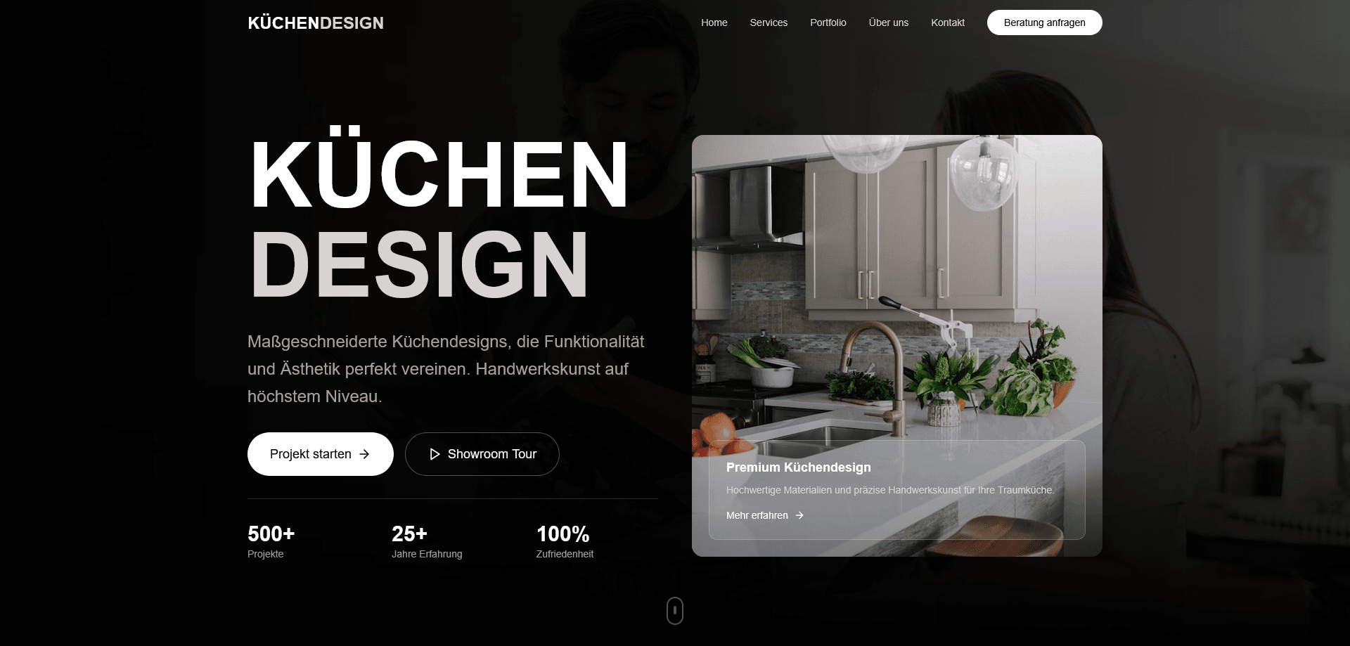 Screenshot of Küchen-Design Beispiel project